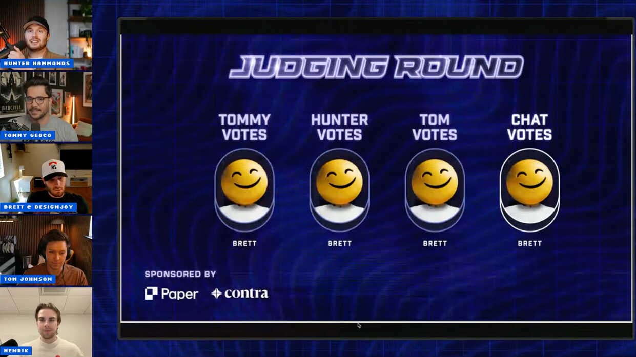 주최측 만장일치로 Brett 승리