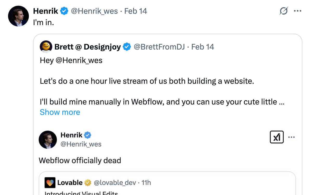 Henrik의 수락